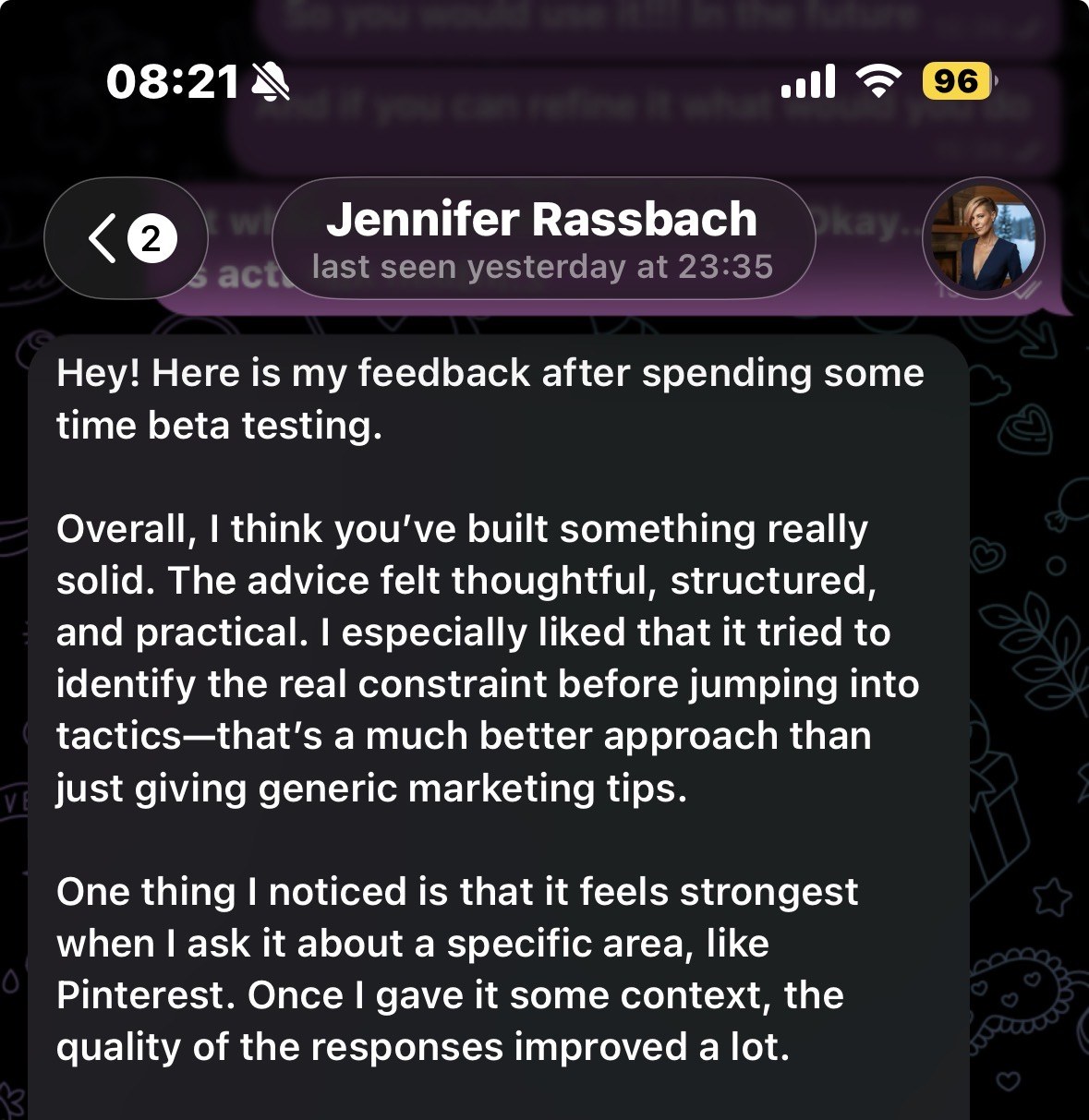Beta feedback about Atelier identifying the real constraint