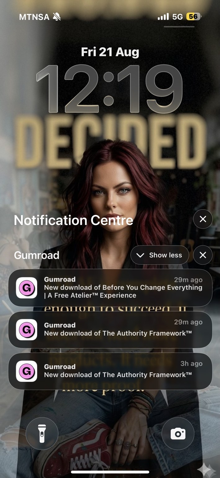 Gumroad download notifications